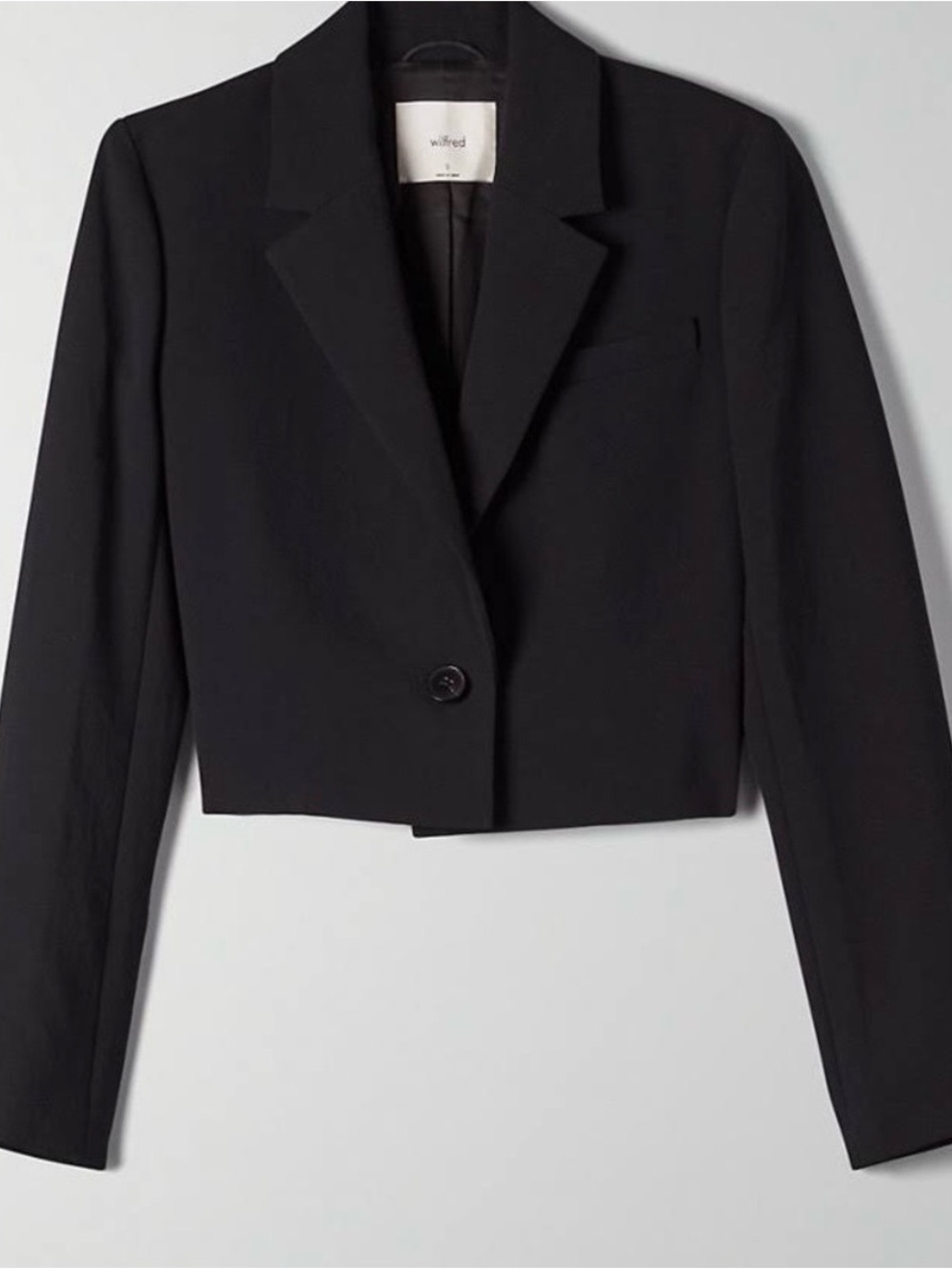 Aritzia Wilfred La Paz Cropped Blazer XS
